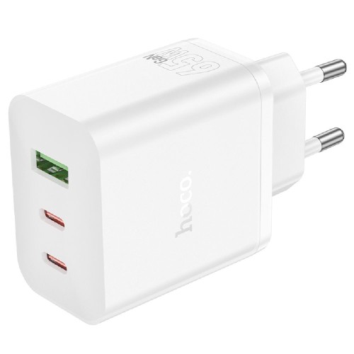 ΦΟΡΤΙΣΤΗΣ HOCO N51 65W GAN USB-A & 2xUSB-C